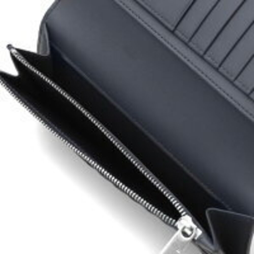 Burberry Wallet Long Navy Lake Bifold Cavendish Blue